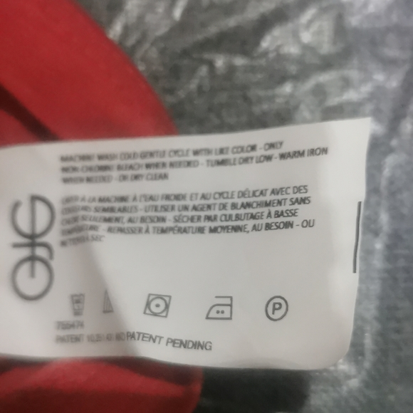 Ella Moss Medium New pinkish red smock style T shirt short sleeves embroidery M - Picture 7 of 11